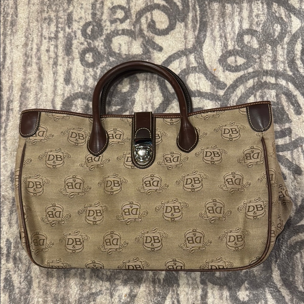 Dooney & Bourke Tan and Brown Tote
